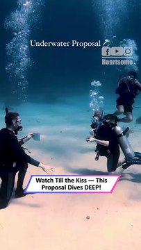 He Proposed Underwater — This Might Be the Boldest Proposal Ever|| Heartsome 💖