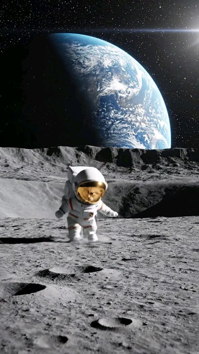 Cat on Moon