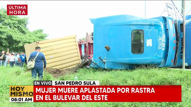 Mujer pierde la vida aplastada por un contenedor de un rastra en SPS