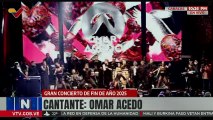 Omar Acedo brinda su actuación junto al pueblo en el concierto del fin de año 2025