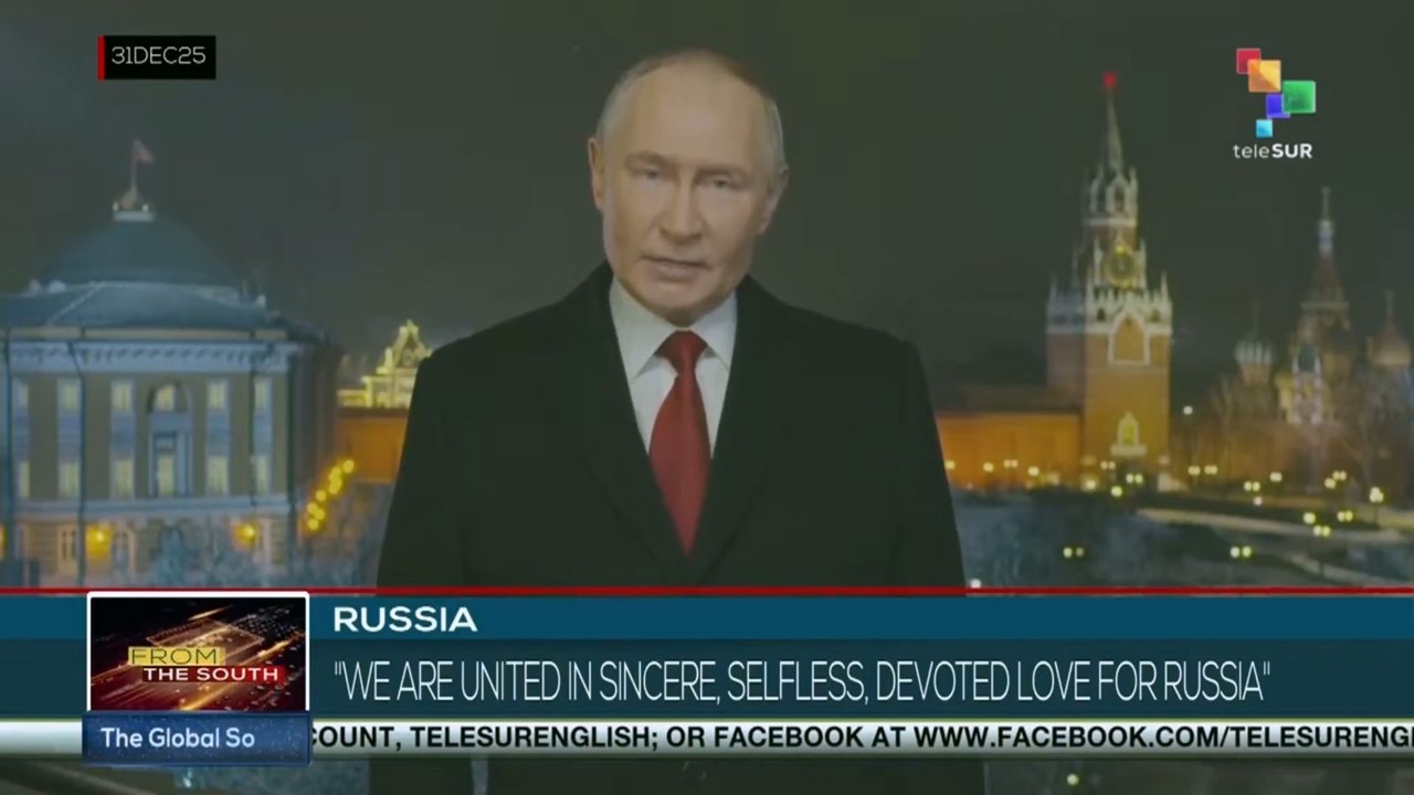 Russian president Vladimir Putin addressed message for the New Year