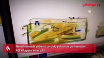 Havalimanında 4.5 kilo uyuşturucu ele geçirildi
