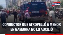 Niño murió atropellado en Gamarra: Conductor debió auxiliar al menor, señala experto