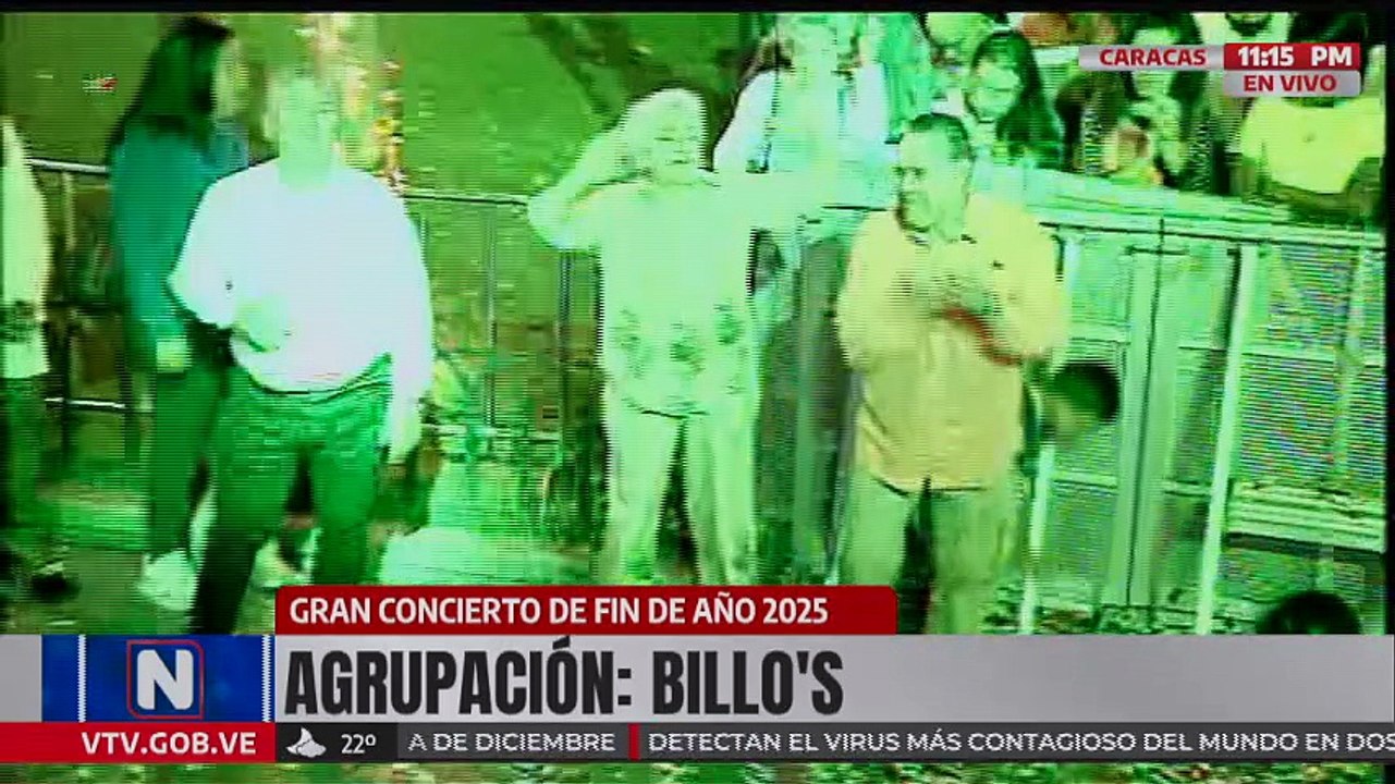Los Billo's cautivaron al público de Caracas con sus clásicos en el concierto de fin del año