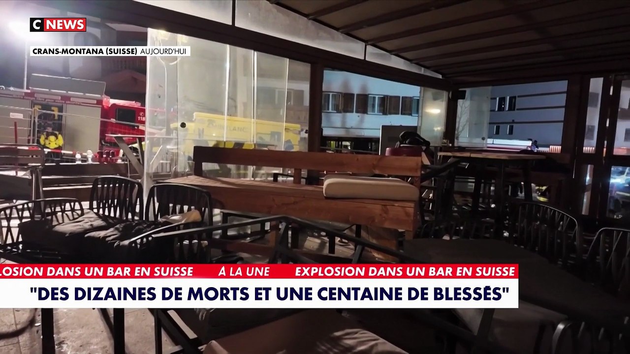 Incendie dans un bar d'une station de ski en Suisse : Des  dizaines de morts et une centaine de blessés dont des très graves
