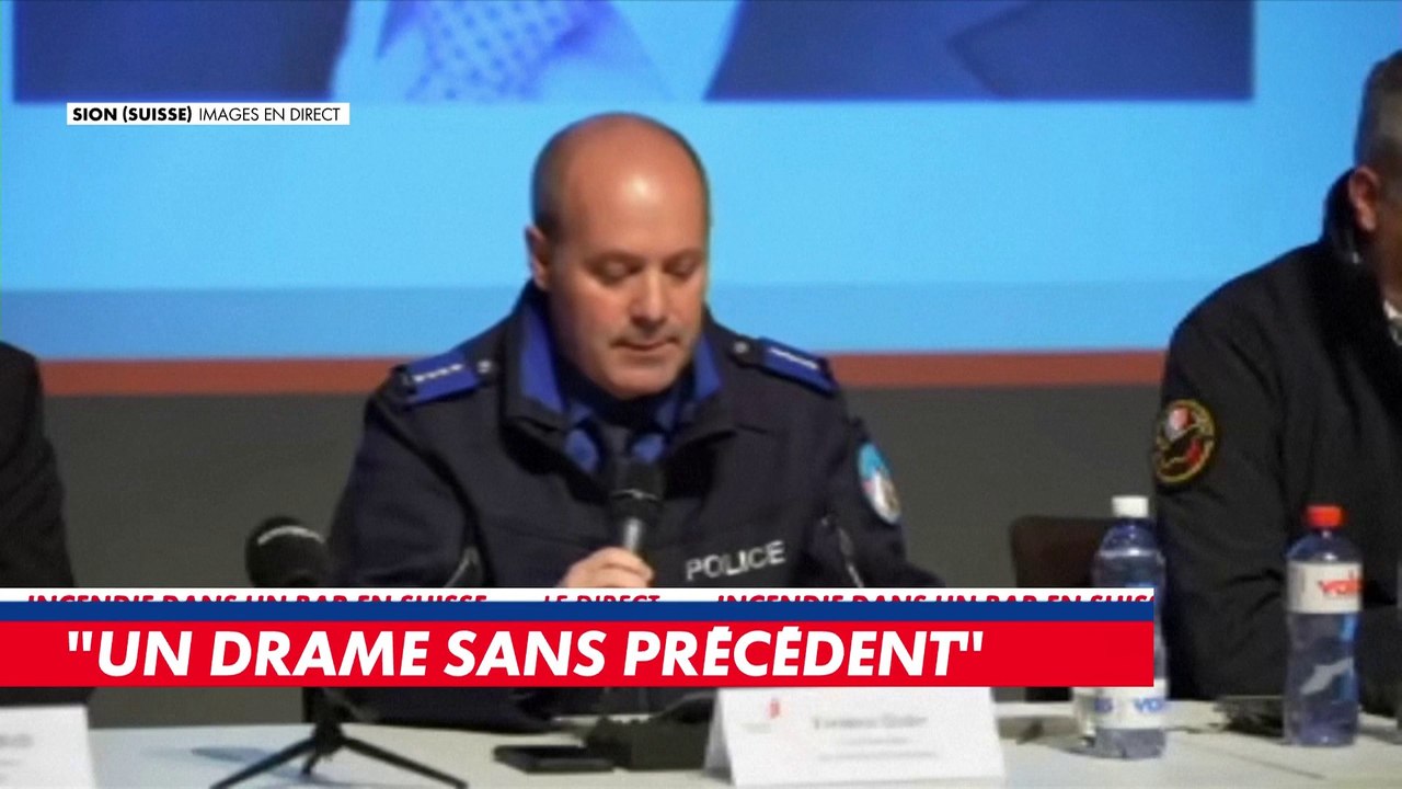 Drame en Suisse : «Une quarantaine de personnes décédées et environ 115 blessés», déplore Frédéric Gisler