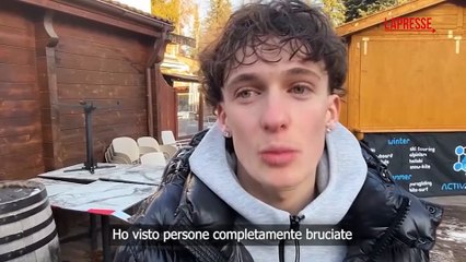 Strage di Crans-Montana, un testimone di 19 anni: "Sono sotto choc, ho visto persone morire"