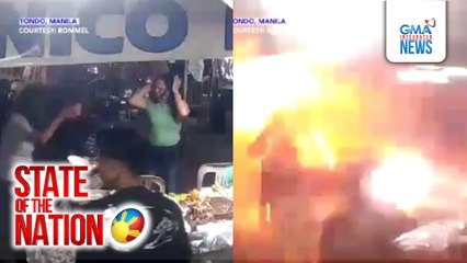 Pagsalubong sa bagong taon sa Tondo, binulabog ng malakas na pagsabog; 2 sugatan | SONA
