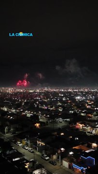 Mexicalenses recibieron los primeros minutos del 2026 con cohetes que se pudieron escuchar y ver desde distintos ángulos de la ciudad