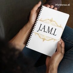 Libreta de notas blanca con espiral – colección J.A.M.L
