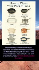 how to clean your pots and pans