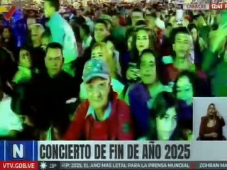 Pueblo de Venezuela dio la bienvenida al año 2026 en la emblemática plaza Bolívar de Caracas