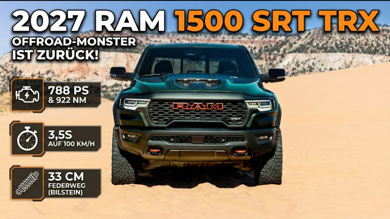 2027er TRX enthüllt: Crew Cab, Short Bed & SRT-Power