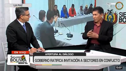 Gobierno ratifica apertura al diálogo con sectores movilizados por el D.S. 5503