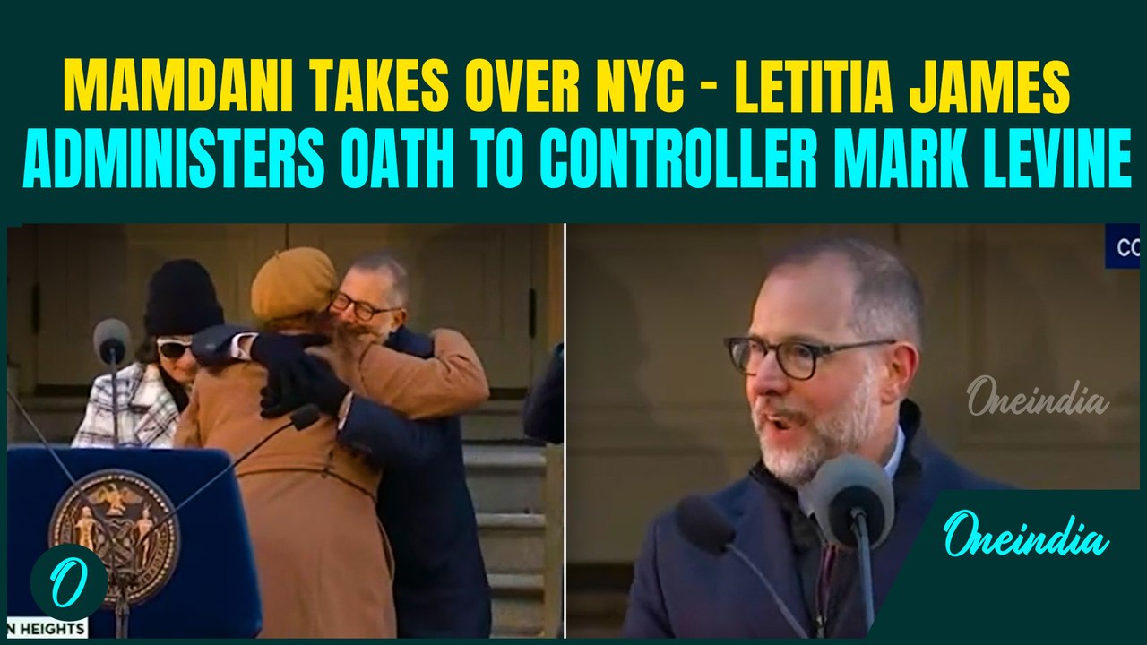 NYC Mayor Zohran Mamdani’s GRAND Inauguration: Letitia James Swears-In NYC Controller Mark Levine