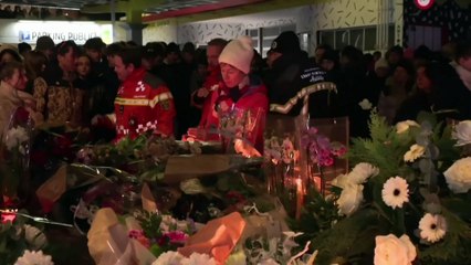Crans-Montana: Mourners pay tribute after deadly fire at Swiss ski resort