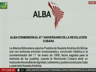 Comunicado  | ALBA conmemoró el 67 aniversario de la Revolución Cubana