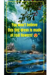 "This baby is rocking a dress that’s straight out of a garden! 🌷✨"