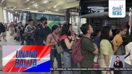 Ilang pasahero, mahigit 1 oras naghintay para makasakay sa bus sa Lipa City Grand Terminal | Unang Balita