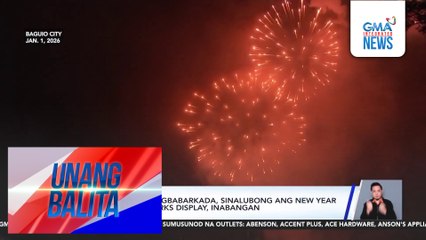 Pami-pamilya at magbabarkada, sinalubong ang New Year sa Baguio; fireworks display, inabangan | Unang Balita