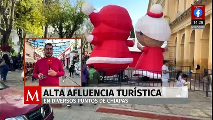 Se reporta alta afluencia turística en San Cristóbal de las Casas, Chiapas