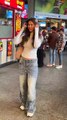sonam bajwa poses for the cams as she rolls out of the airport