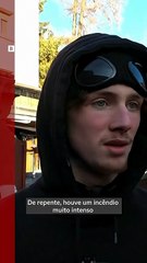 Sobreviventes do incêndio que matou dezenas na Suíça