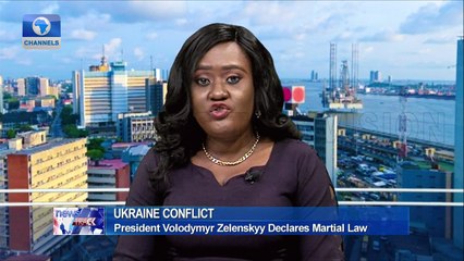 President Volodymyr Zelensky Announces Martial Law In Ukraine