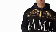 Sudadera unisex negra – colección J.A.M.L