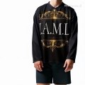 Camiseta negra de fan de hockey reciclada – colección J.A.M.L