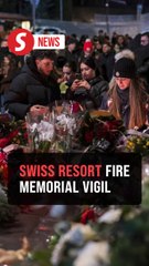 Mourners hold vigil for victims of New Year's Eve fire at Swiss ski resort