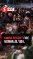 Mourners hold vigil for victims of New Year's Eve fire at Swiss ski resort