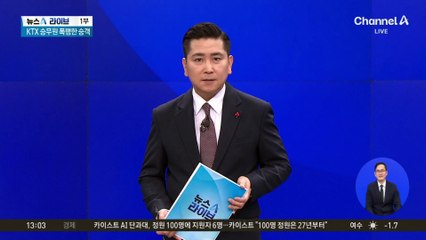 숟가락 들고 위협하더니 KTX 승무원 폭행