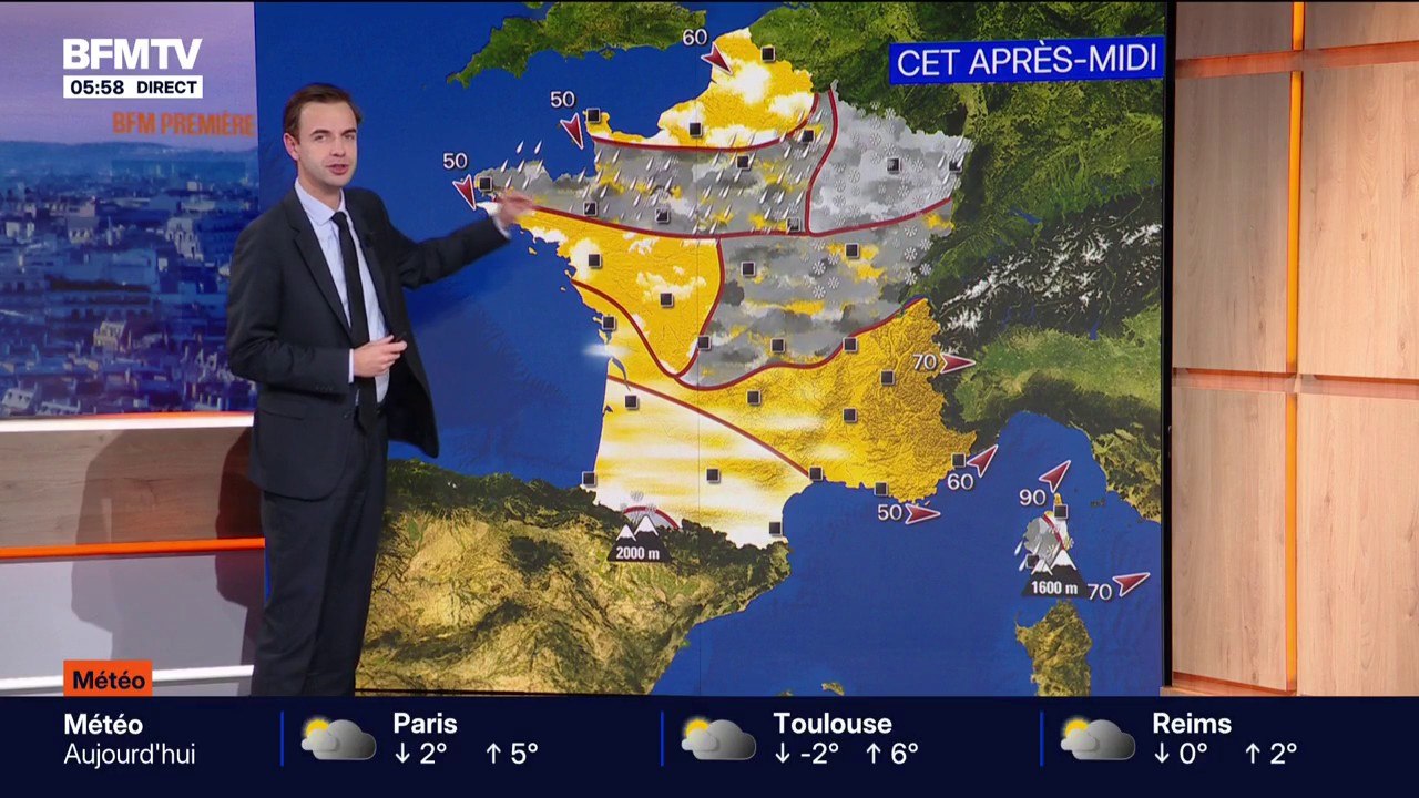 De la neige attendue dans les Vosges et le Jura: la météo de ce vendredi 2 janvier