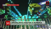 Capitalinos asisten a romería en Avenida Hidalgo de la CdMx