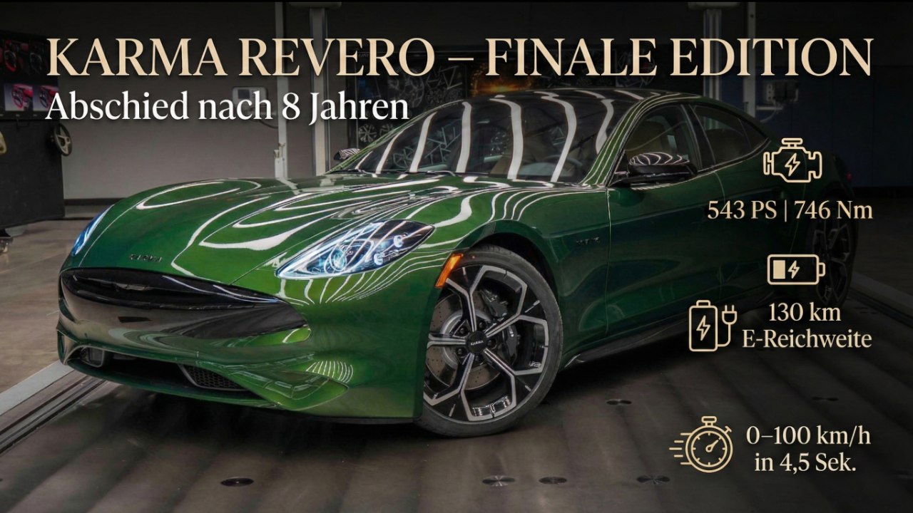 Karma Revero Abschied: 0–100 km/h in 4,5 Sekunden