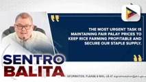 D.A., tiniyak na palalakasin pa ngayong 2026 ang rice programs at pagtatayo ng farm-to-market roads