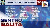 Mga gagamiting pangalan ng bagyo ngayong 2026, inilabas na ng PAGASA