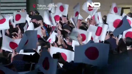 خانواده امپراتوری ژاپن با حضور سنتی در کاخ سال نو را جشن گرفت