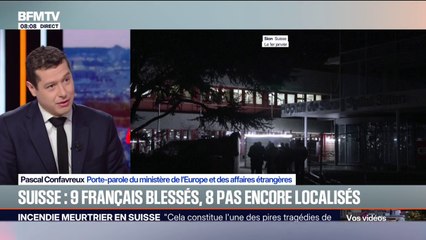 Incendie de Crans-Montana: "Huit patients supplémentaires" pris en charge en France, indique Pascal Confavreux, porte-parole du Quai d'Orsay