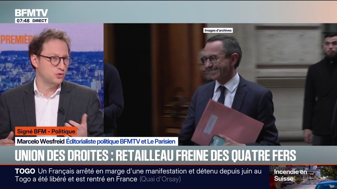 SIGNÉ BFM - Union des droites: Bruno Retailleau freine des quatre fers