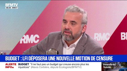 Budget: "Ceux qui aujourd'hui tricotent ce budget, c'est la droite, les macronistes et le Rassemblement national", déclare Alexis Corbière