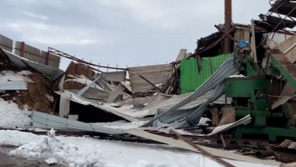 Diyarbakır’da karın ağırlığı 12 çırçır fabrikasının ve bir ahırın çatısını çökertti