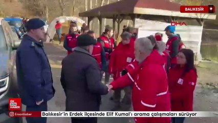 Balıkesir’in Erdek ilçesinde Elif Kumal’ı arama çalışmaları sürüyor