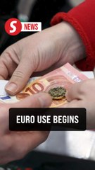 Bulgaria celebrates entry into euro zone, lev currency banished into history