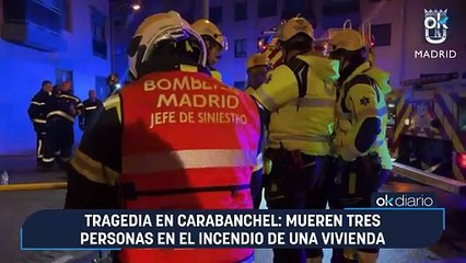 Tragedia en Carabanchel: mueren tres personas en el incendio de una vivienda