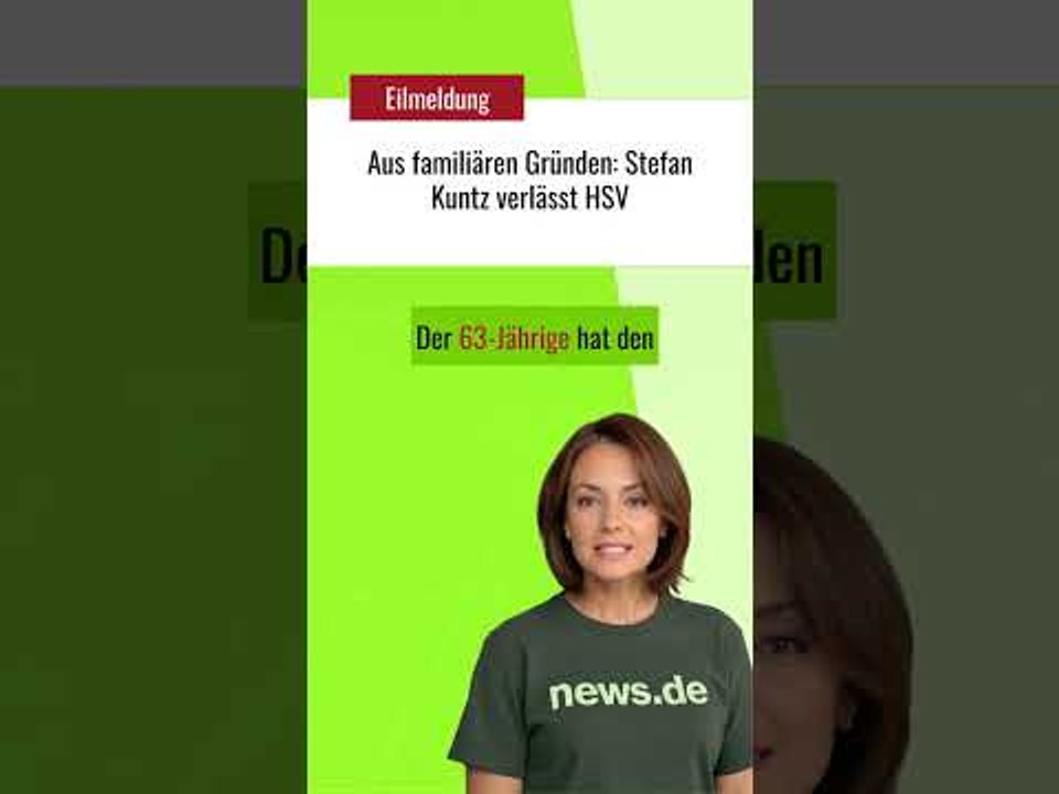 Aus familiären Gründen: Stefan Kuntz verlässt HSV