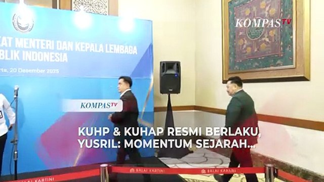 Menko Yusril soal KUHP dan KUHAP Baru Resmi Berlaku: Tinggalkan Sistem Hukum Pidana Kolonial