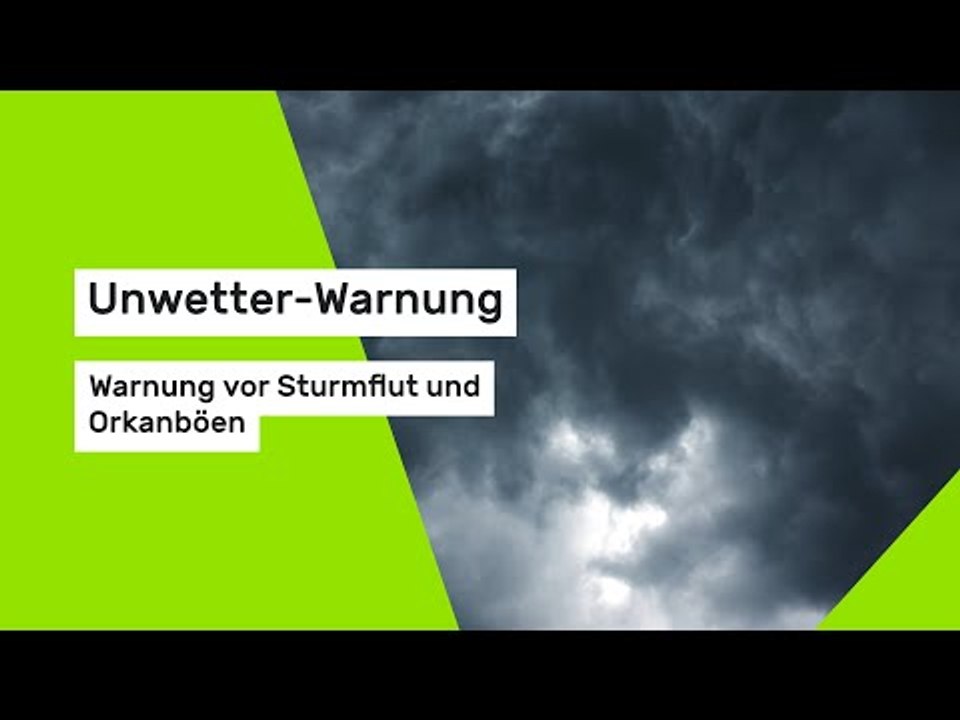 Unwetter-Warnung heute 02.01.2026: Warnung vor Sturmflut und Orkanböen