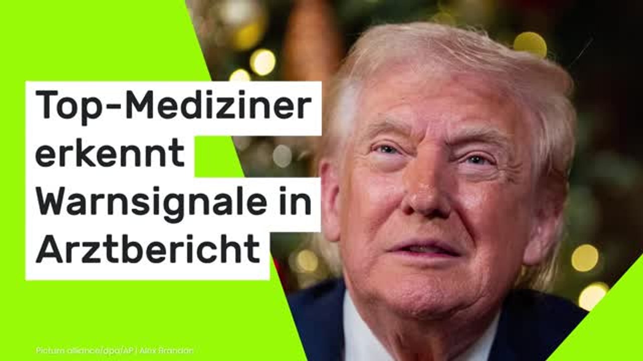 Donald Trump: 'Ergibt ehrlich gesagt keinen Sinn' - Top-Mediziner erkennt Warnsignale in Arztbericht